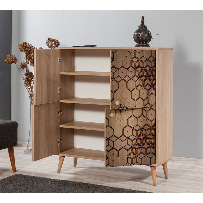 Hanah Home Multilux-720 Armario Multiusos Roble Sonoma